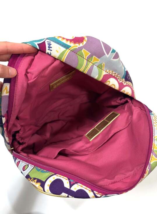 Coach Poppy Pop-C Limited Edition Graffiti Nylon Backpack Colorful Vintage main image 7